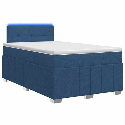 Letto box spring con materasso Blu 120 x 190 cm Tessuto | homemem39