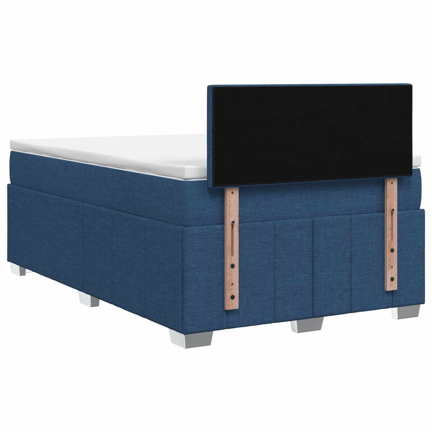 Letto box spring con materasso Blu 120 x 190 cm Tessuto | homemem39