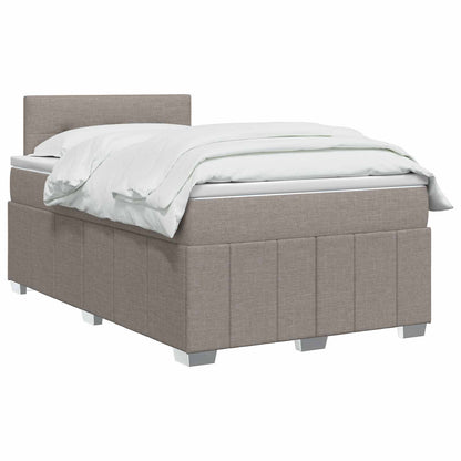 Letto box spring con materasso Tortora 120 x 200 cm Tessuto | homemem39