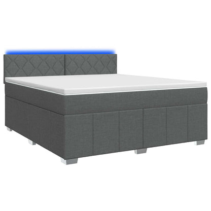 Letto box spring con materasso Grigio Scuro 140 x 200 cm | homemem39