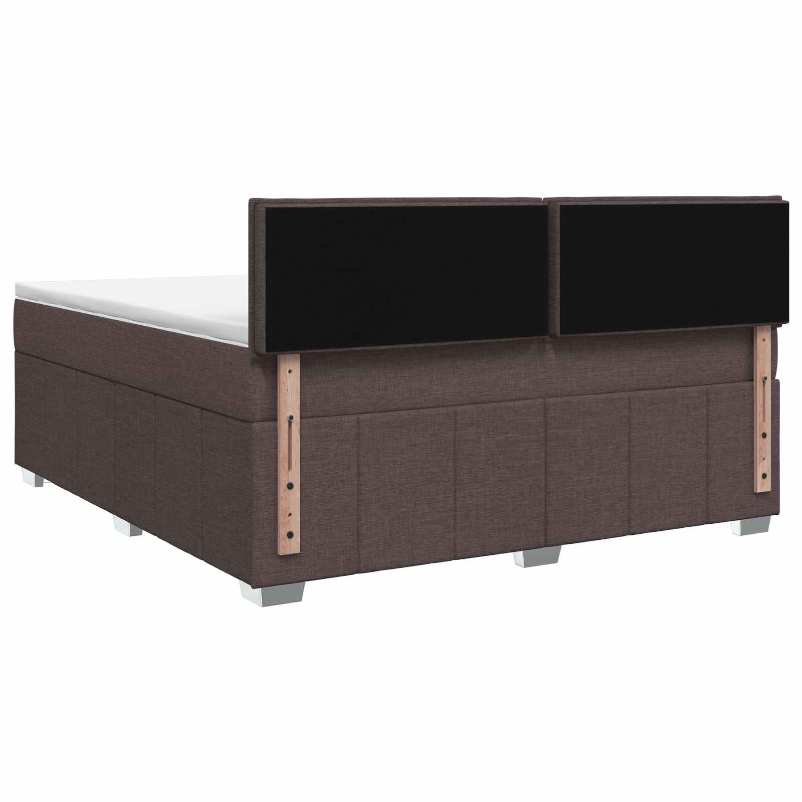 Letto box spring con materasso Marrone Scuro 140 x 200 cm | homemem39