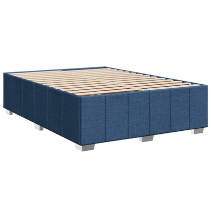 Letto box spring con materasso Blu 160 x 200 cm Tessuto | homemem39