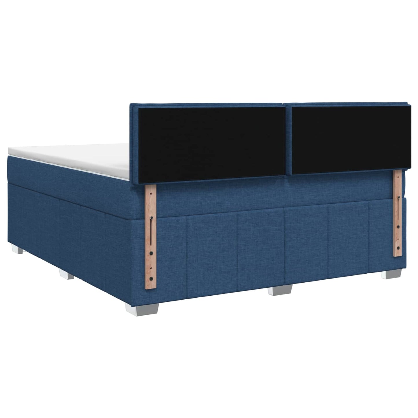 Letto box spring con materasso Blu 160 x 200 cm Tessuto | homemem39