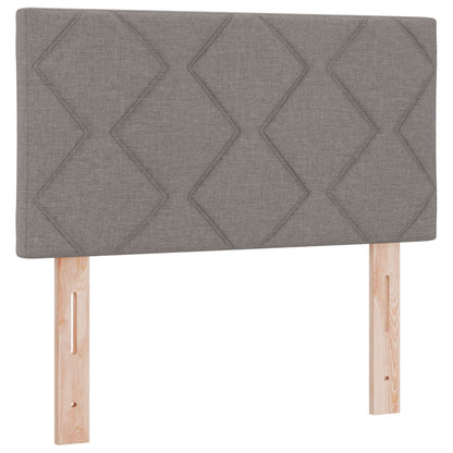 Letto box spring con materasso Tortora 80 x 200 cm Tessuto