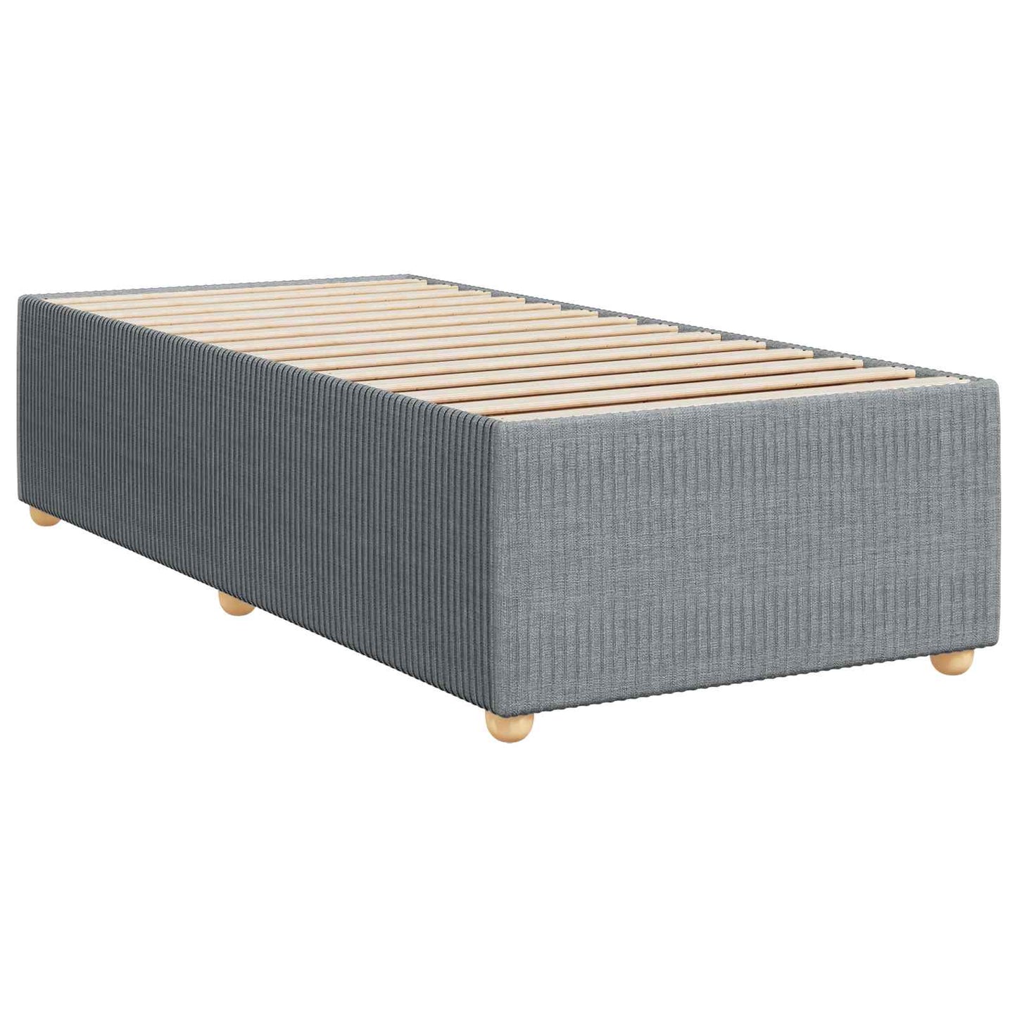 Letto box spring con materasso Grigio Chiaro 100 x 200 cm | homemem39