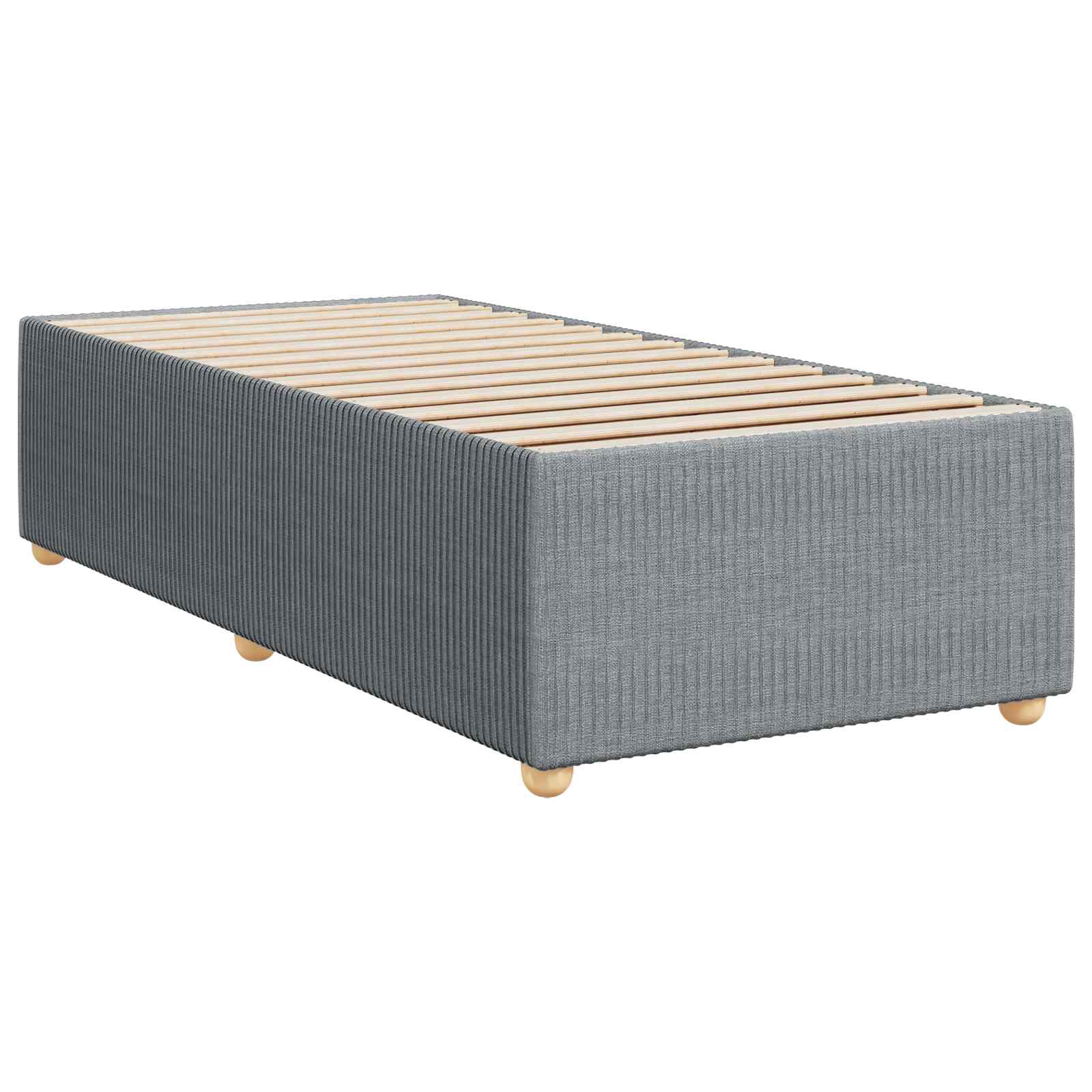 Letto box spring con materasso Grigio Chiaro 100 x 200 cm | homemem39
