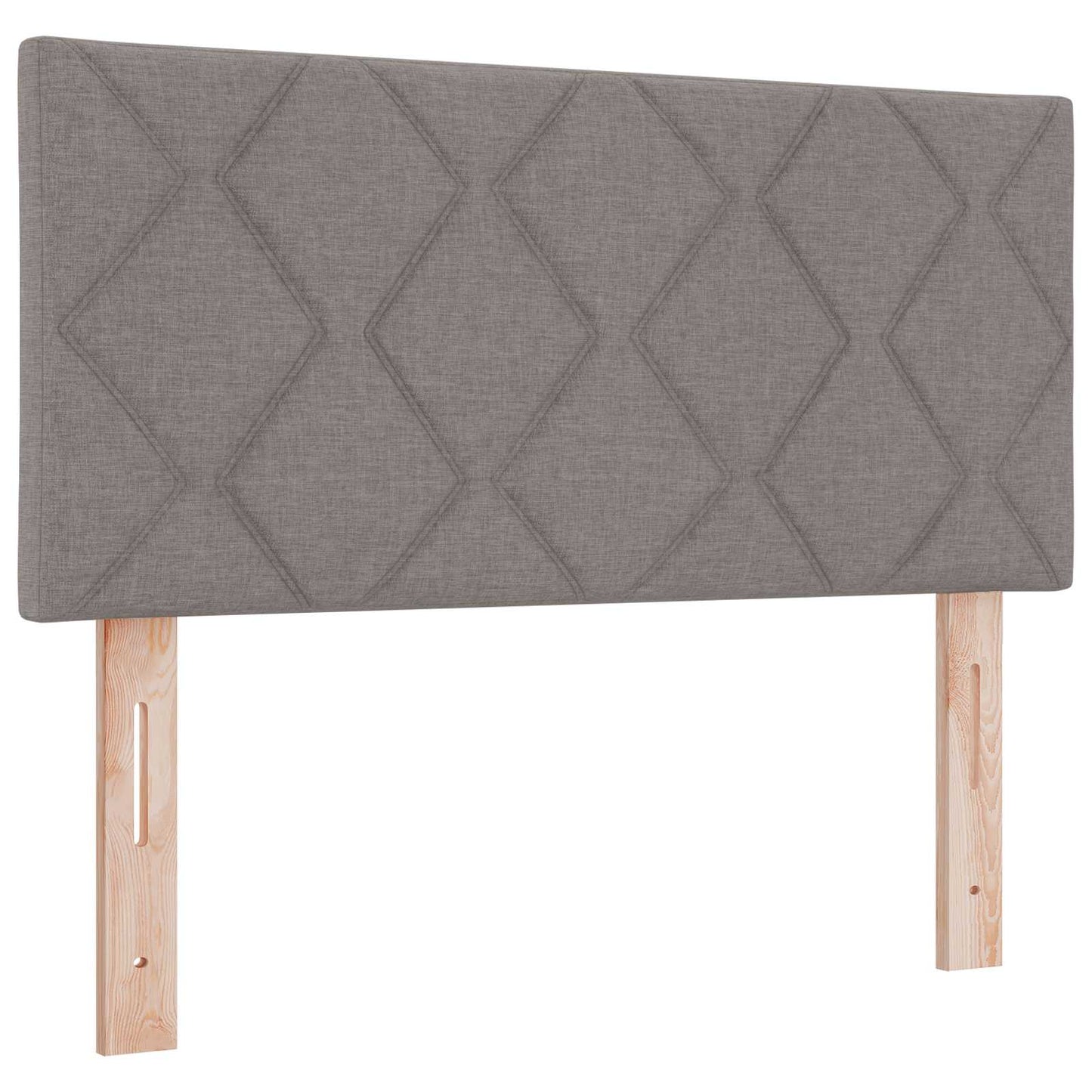 Letto box spring con materasso Tortora 100 x 200 cm Tessuto