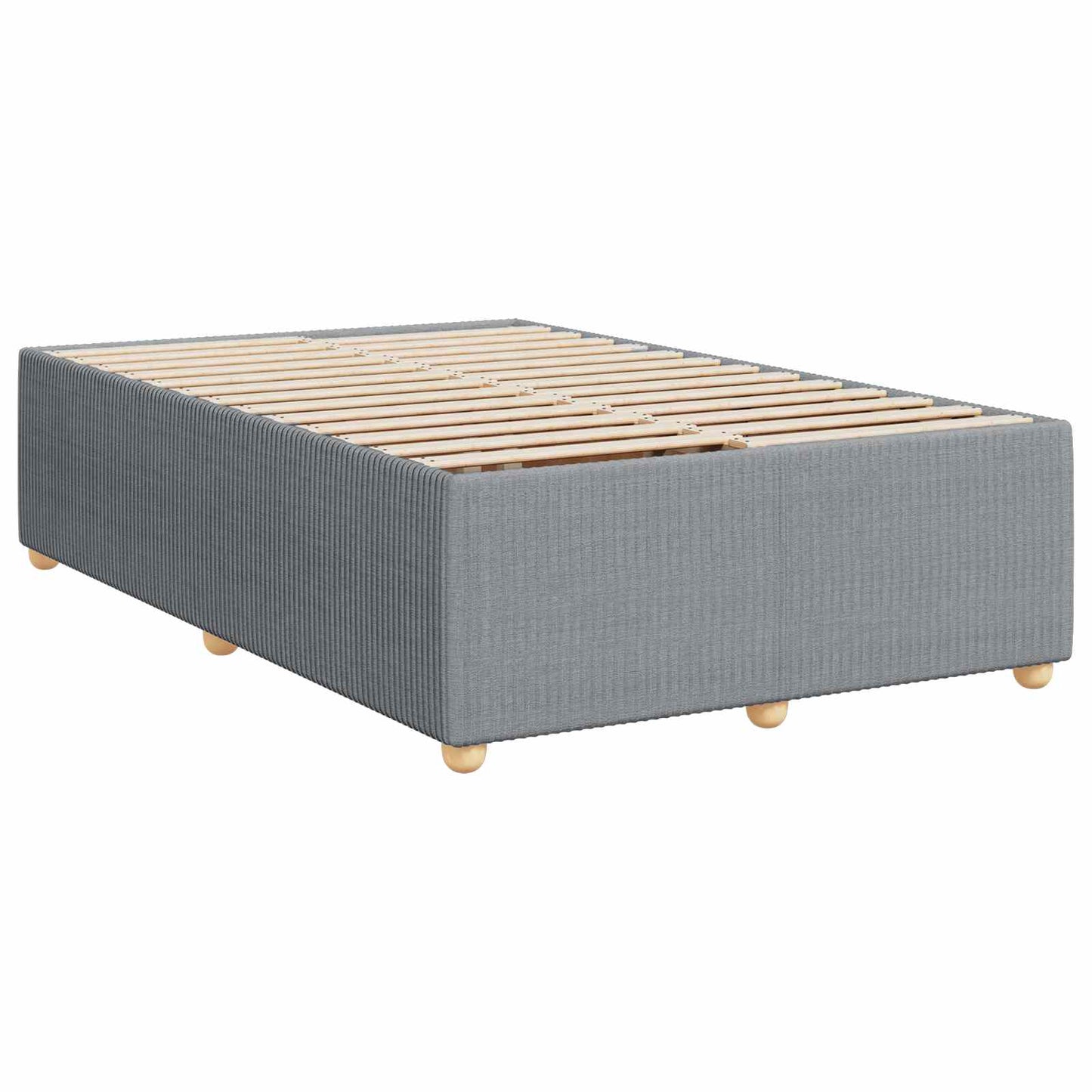 Letto box spring con materasso Grigio Chiaro 120 x 190 cm | homemem39