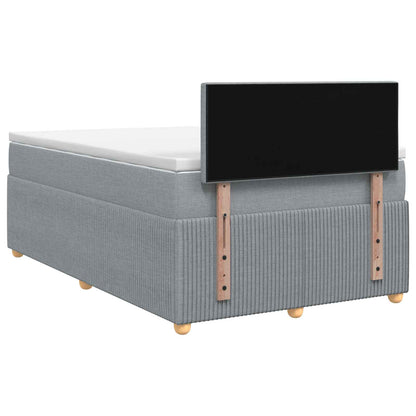 Letto box spring con materasso Grigio Chiaro 120 x 190 cm | homemem39