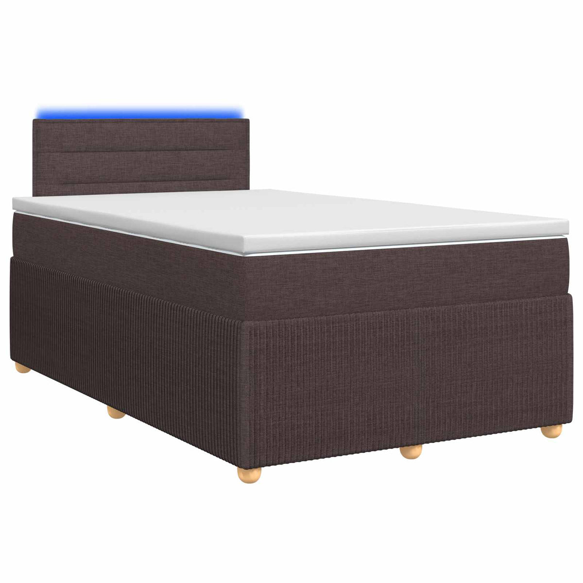 Letto box spring con materasso Marrone Scuro 120 x 200 cm | homemem39