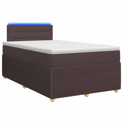 Letto box spring con materasso Marrone Scuro 120 x 200 cm | homemem39