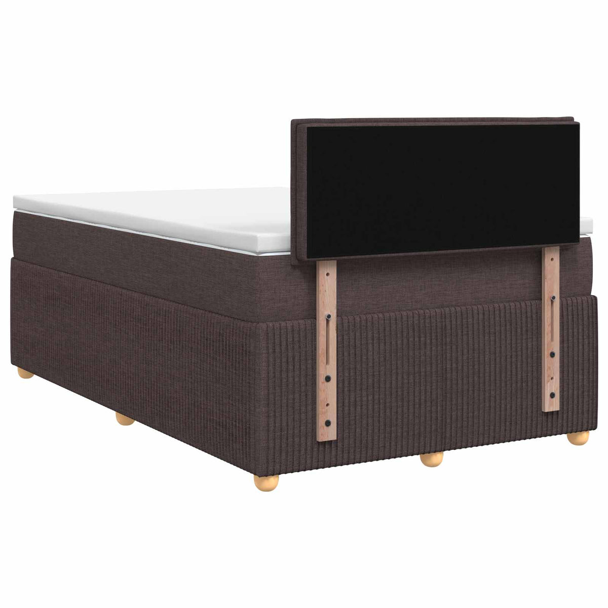 Letto box spring con materasso Marrone Scuro 120 x 200 cm | homemem39