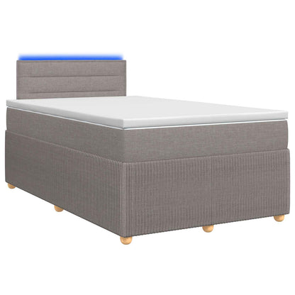 Letto box spring con materasso Tortora 120 x 200 cm Tessuto | homemem39