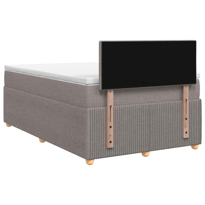 Letto box spring con materasso Tortora 120 x 200 cm Tessuto | homemem39
