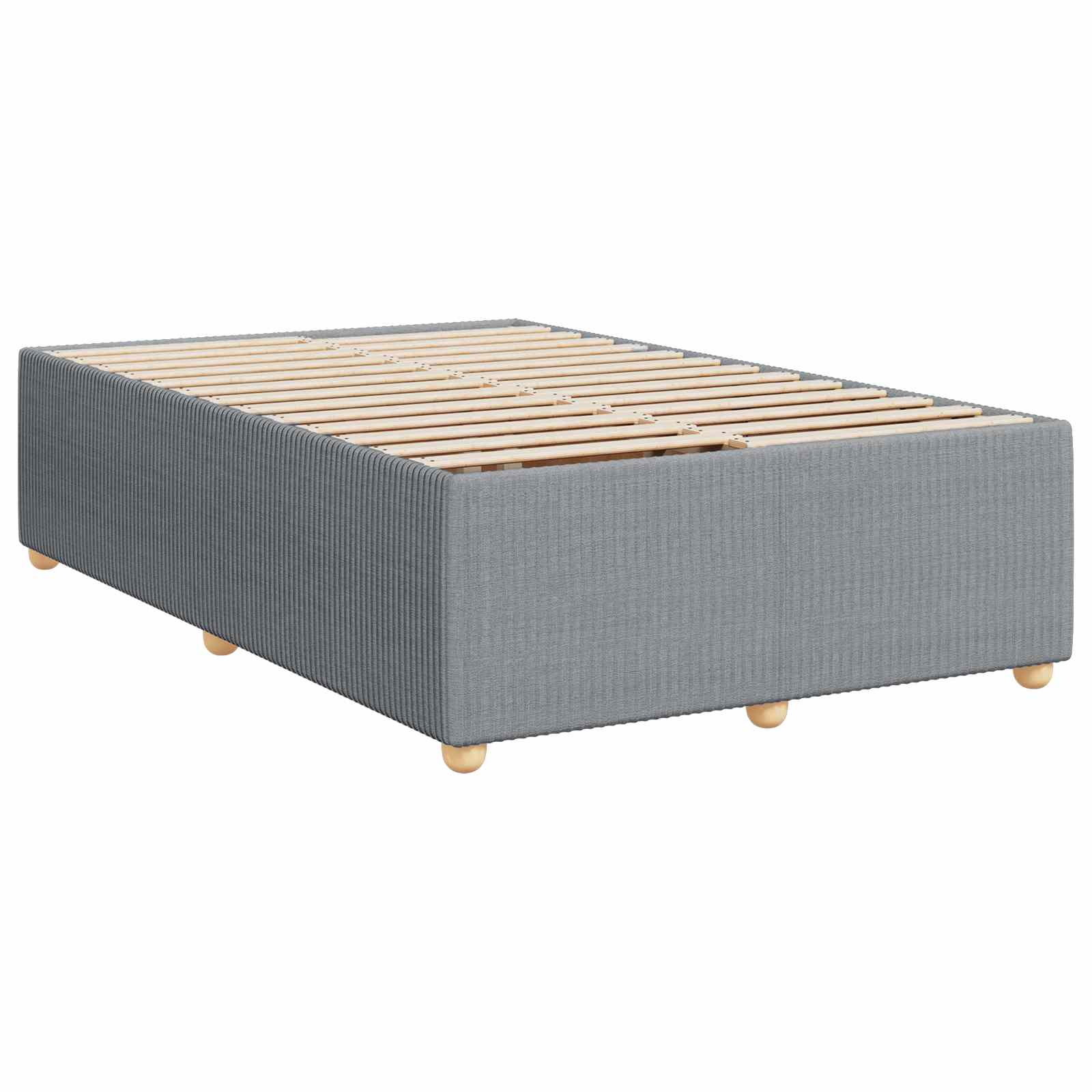 Letto box spring con materasso Grigio Chiaro 120 x 200 cm | homemem39