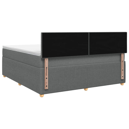 Letto box spring con materasso Grigio Scuro 160 x 200 cm | homemem39