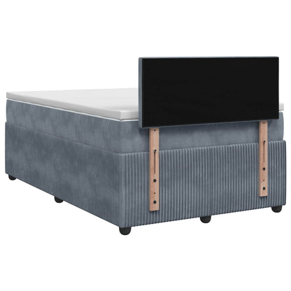 Letto box spring con materasso Grigio Scuro 120 x 190 cm | homemem39