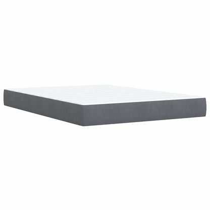 Letto box spring con materasso Grigio Scuro 140 x 190 cm | homemem39