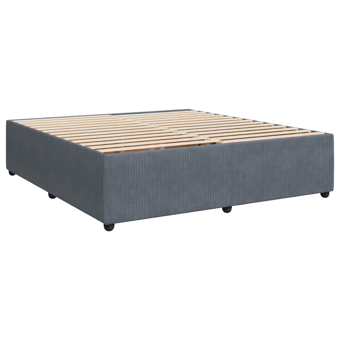 Letto box spring con materasso Grigio Scuro 200 x 200 cm | homemem39