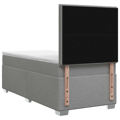 Letto box spring con materasso Grigio Chiaro 90 x 200 cm | homemem39