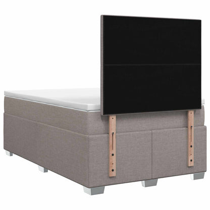 Letto box spring con materasso Tortora 120 x 200 cm Tessuto | homemem39