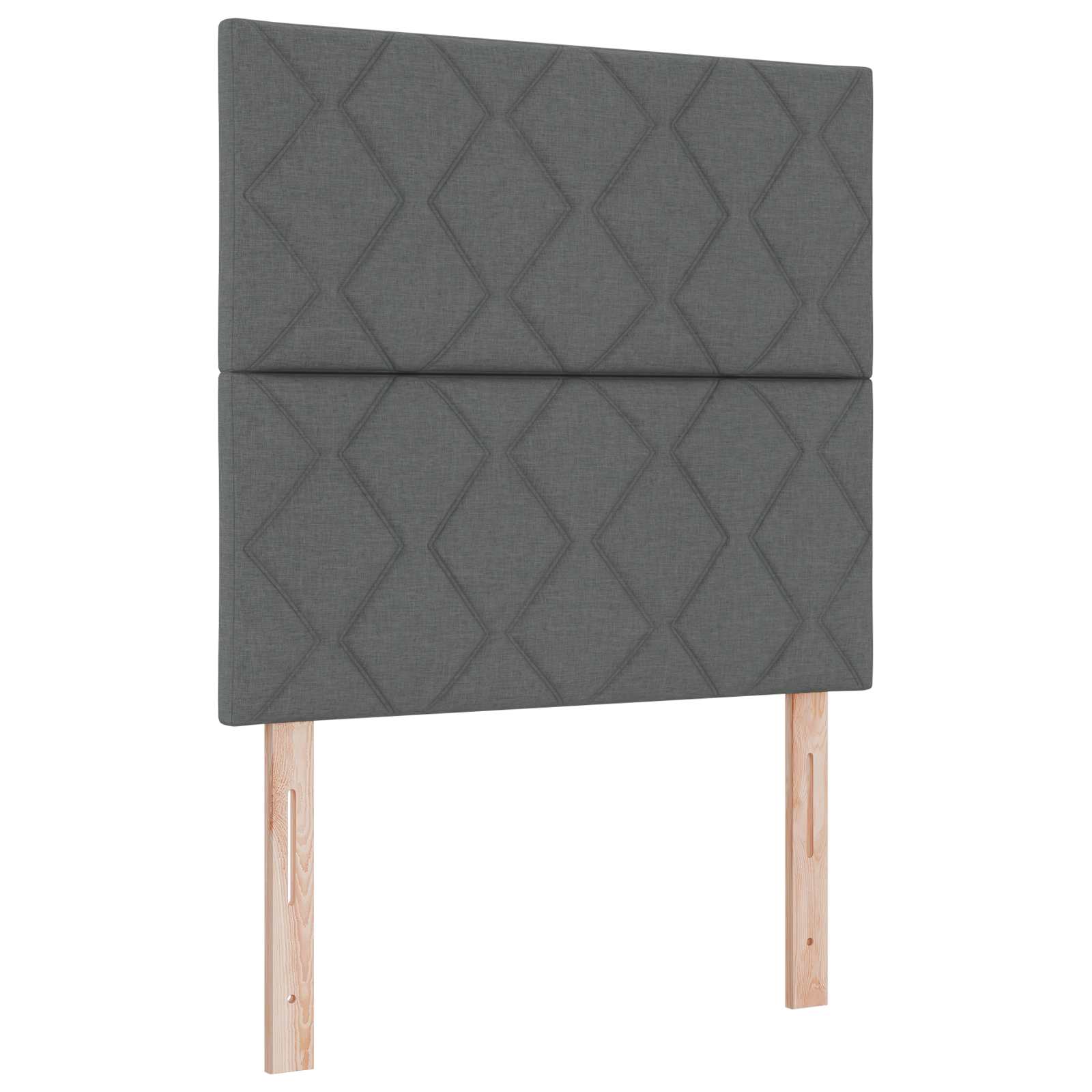 Letto box spring con materasso Grigio Scuro 80 x 200 cm Tessuto | homemem39