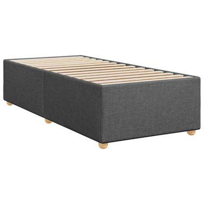 Letto box spring con materasso Grigio Scuro 80 x 200 cm Tessuto | homemem39