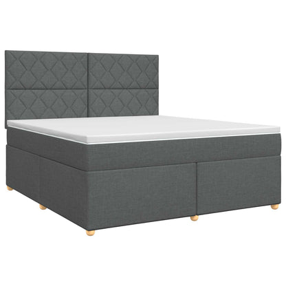 Letto box spring con materasso Grigio Scuro 140 x 190 cm | homemem39