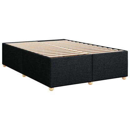 Letto box spring con materasso Nero 140 x 200 cm Tessuto | homemem39