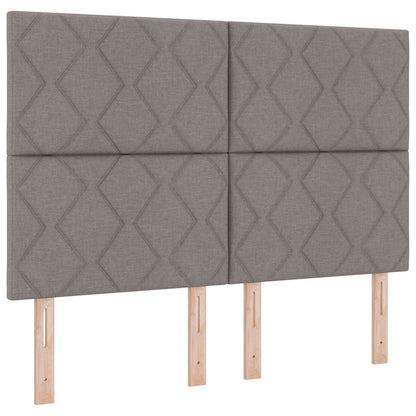 Letto box spring con materasso Tortora 140 x 200 cm Tessuto | homemem39