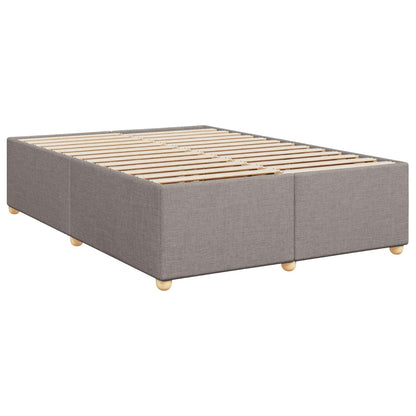 Letto box spring con materasso Tortora 140 x 200 cm Tessuto | homemem39