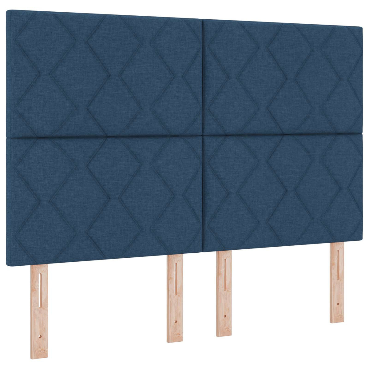 Letto box spring con materasso Blu 160 x 200 cm Tessuto | homemem39