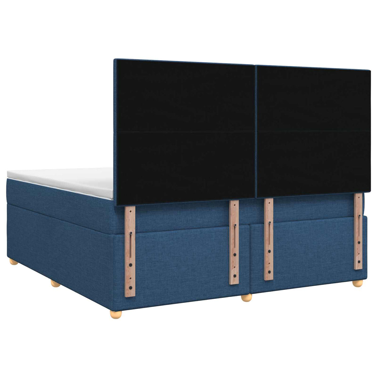 Letto box spring con materasso Blu 160 x 200 cm Tessuto | homemem39