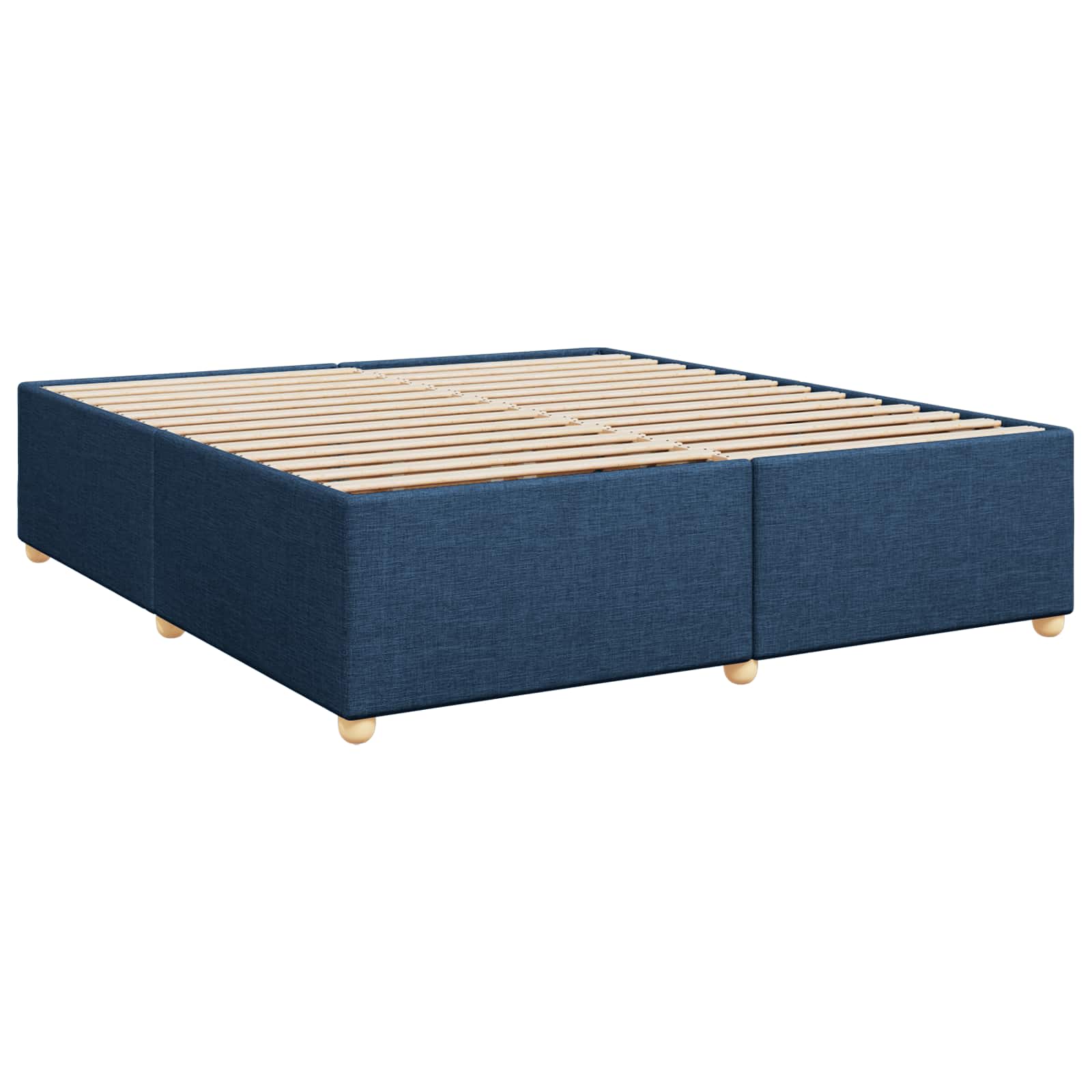 Letto box spring con materasso Blu 200 x 200 cm Tessuto | homemem39