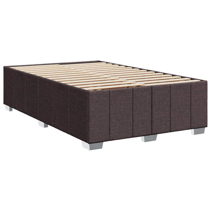 Letto box spring con materasso Marrone Scuro 120 x 190 cm