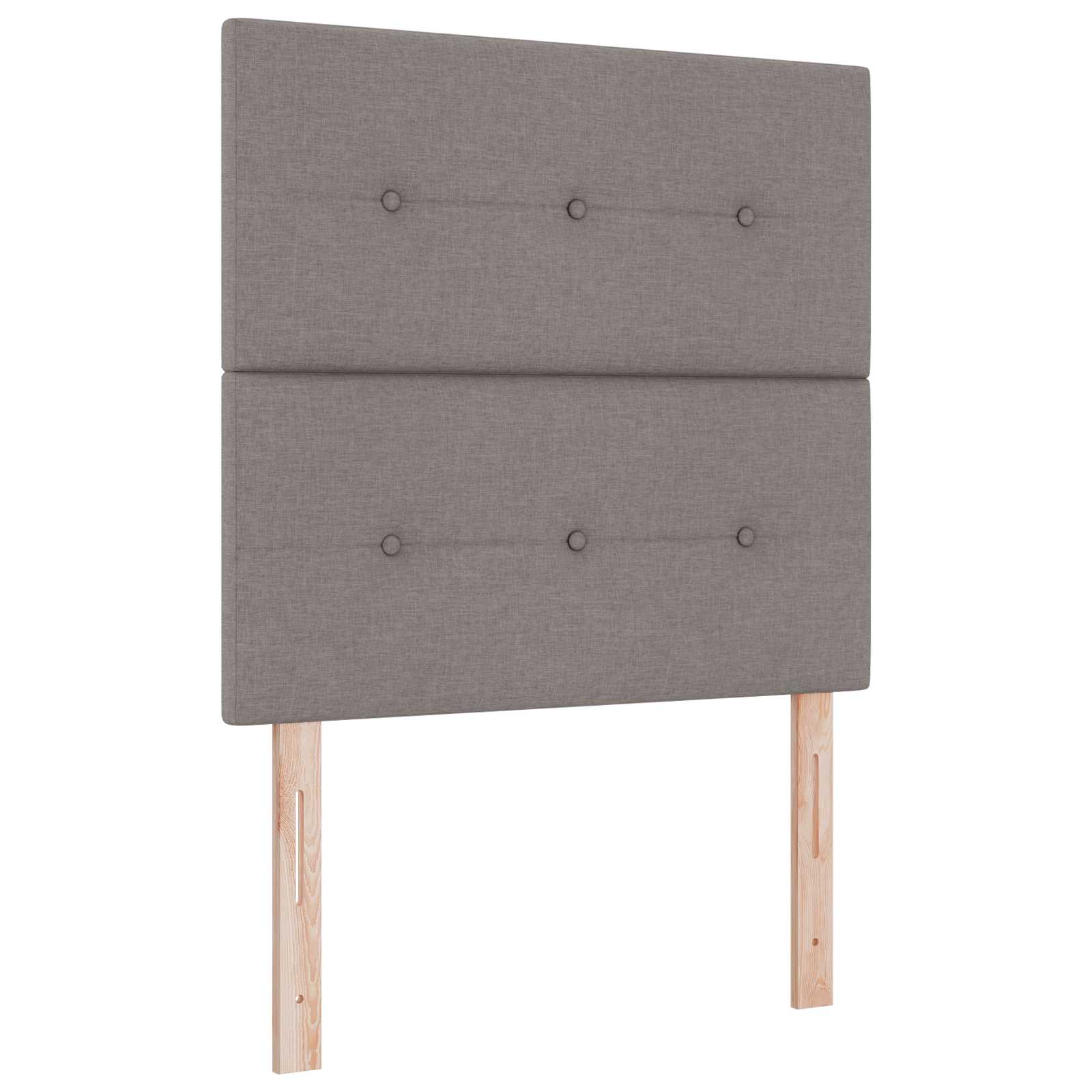 Letto box spring con materasso Tortora 120 x 190 cm Tessuto | homemem39