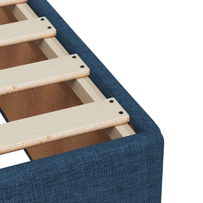 Letto box spring con materasso Blu 200 x 200 cm Tessuto | homemem39
