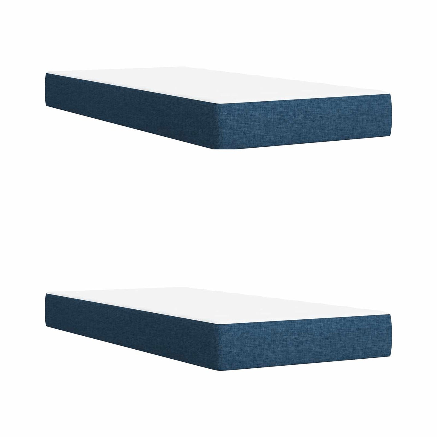 Letto box spring con materasso Blu 200 x 200 cm Tessuto | homemem39