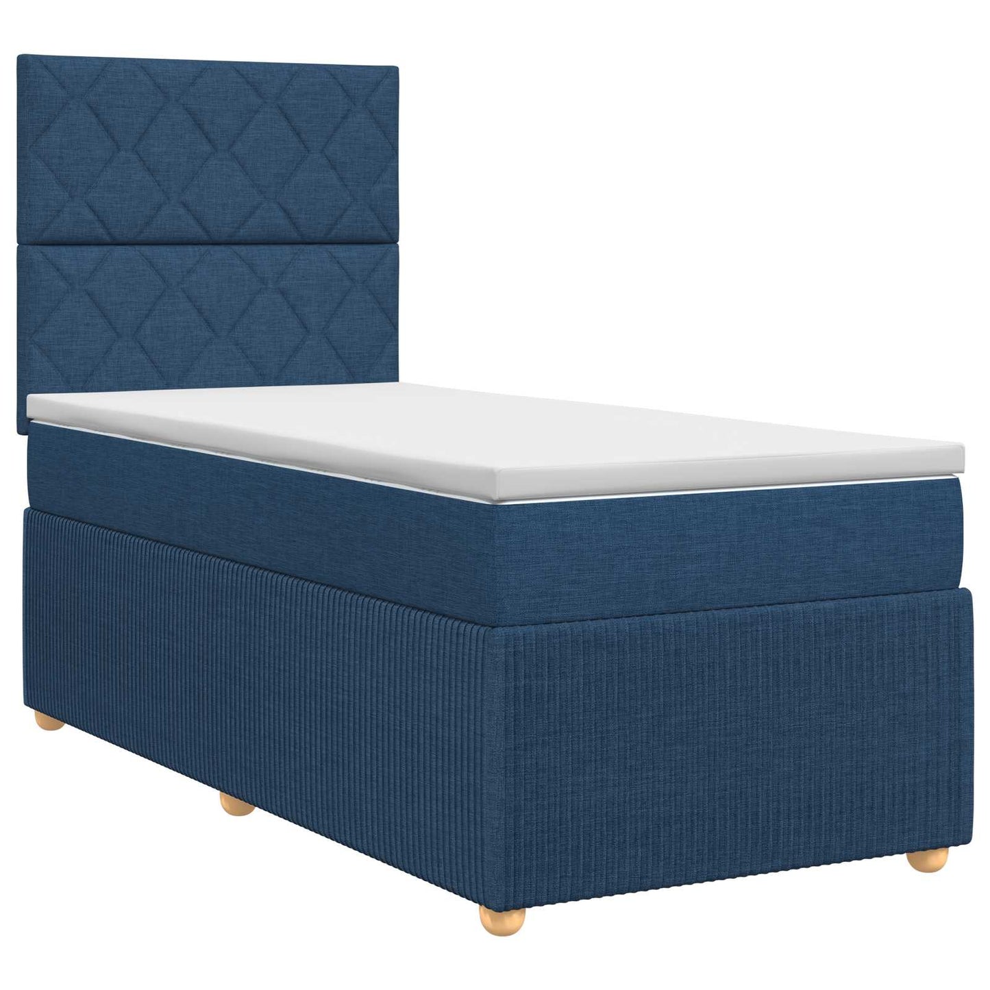 Letto box spring con materasso Blu 80 x 200 cm Tessuto | homemem39