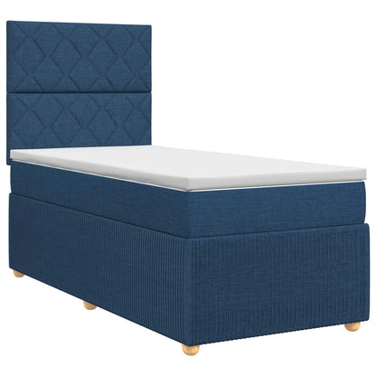 Letto box spring con materasso Blu 80 x 200 cm Tessuto | homemem39