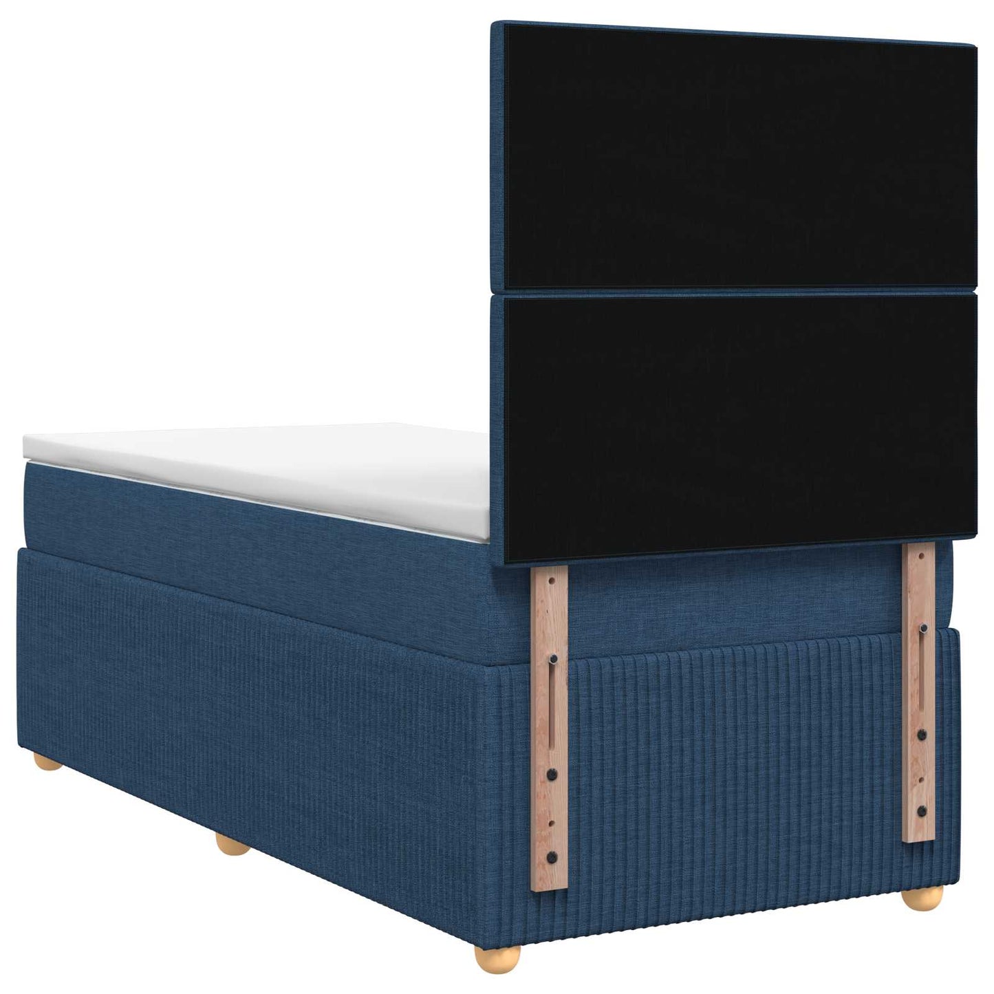 Letto box spring con materasso Blu 80 x 200 cm Tessuto | homemem39