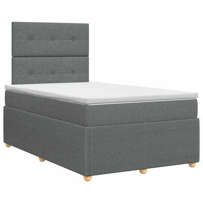 Letto box spring con materasso Grigio Scuro 120 x 200 cm | homemem39