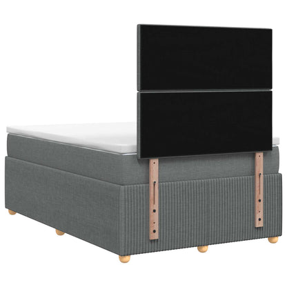 Letto box spring con materasso Grigio Scuro 120 x 200 cm | homemem39