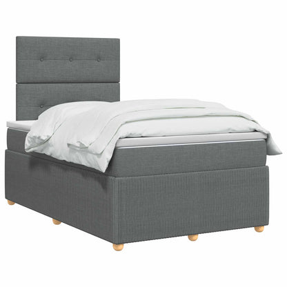 Letto box spring con materasso Grigio Scuro 120 x 200 cm | homemem39