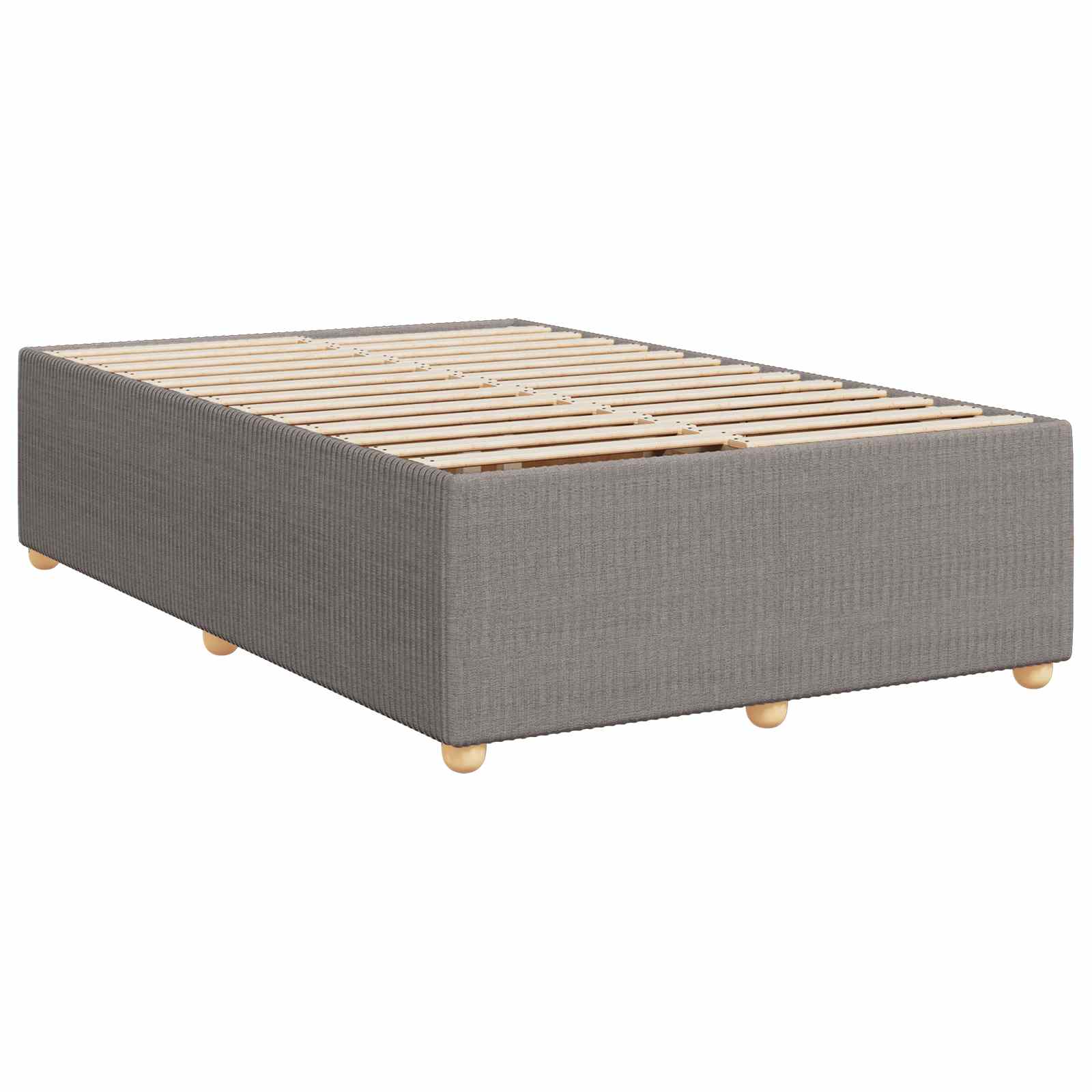Letto box spring con materasso Tortora 120 x 200 cm Tessuto | homemem39