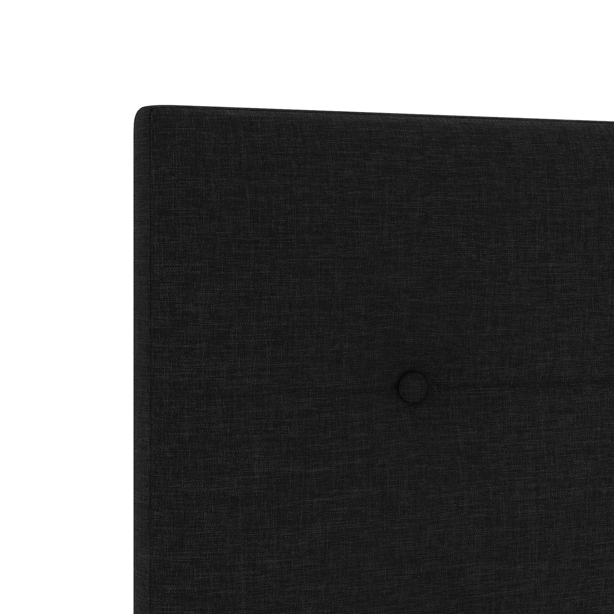 Letto box spring con materasso Nero 140 x 190 cm Tessuto | homemem39