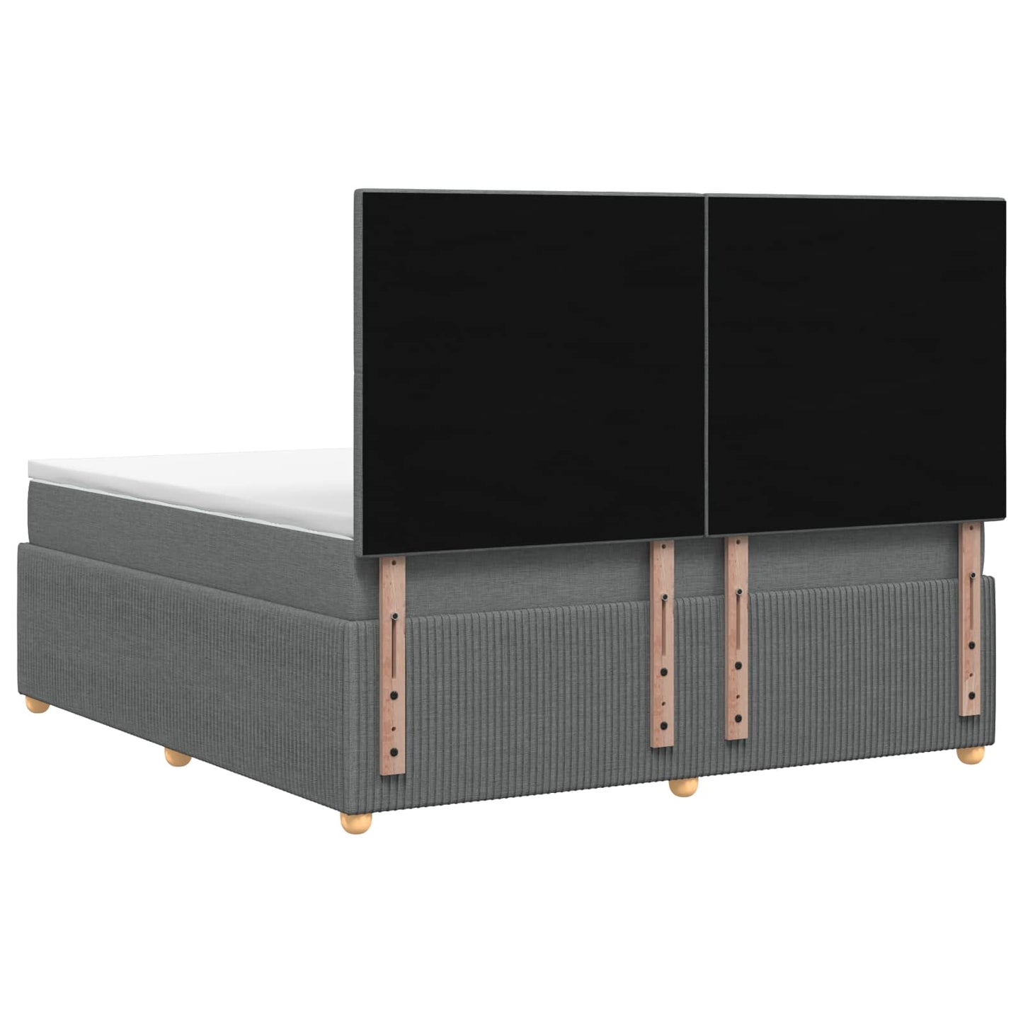 Letto box spring con materasso Grigio Scuro 180 x 200 cm | homemem39