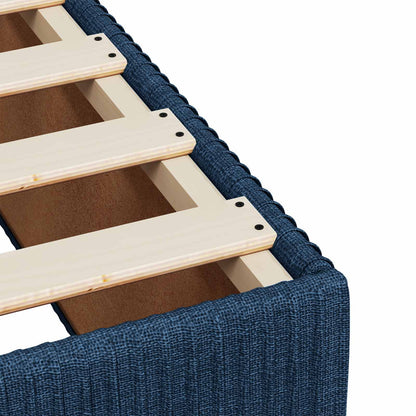 Letto box spring con materasso Blu 200 x 200 cm Tessuto | homemem39
