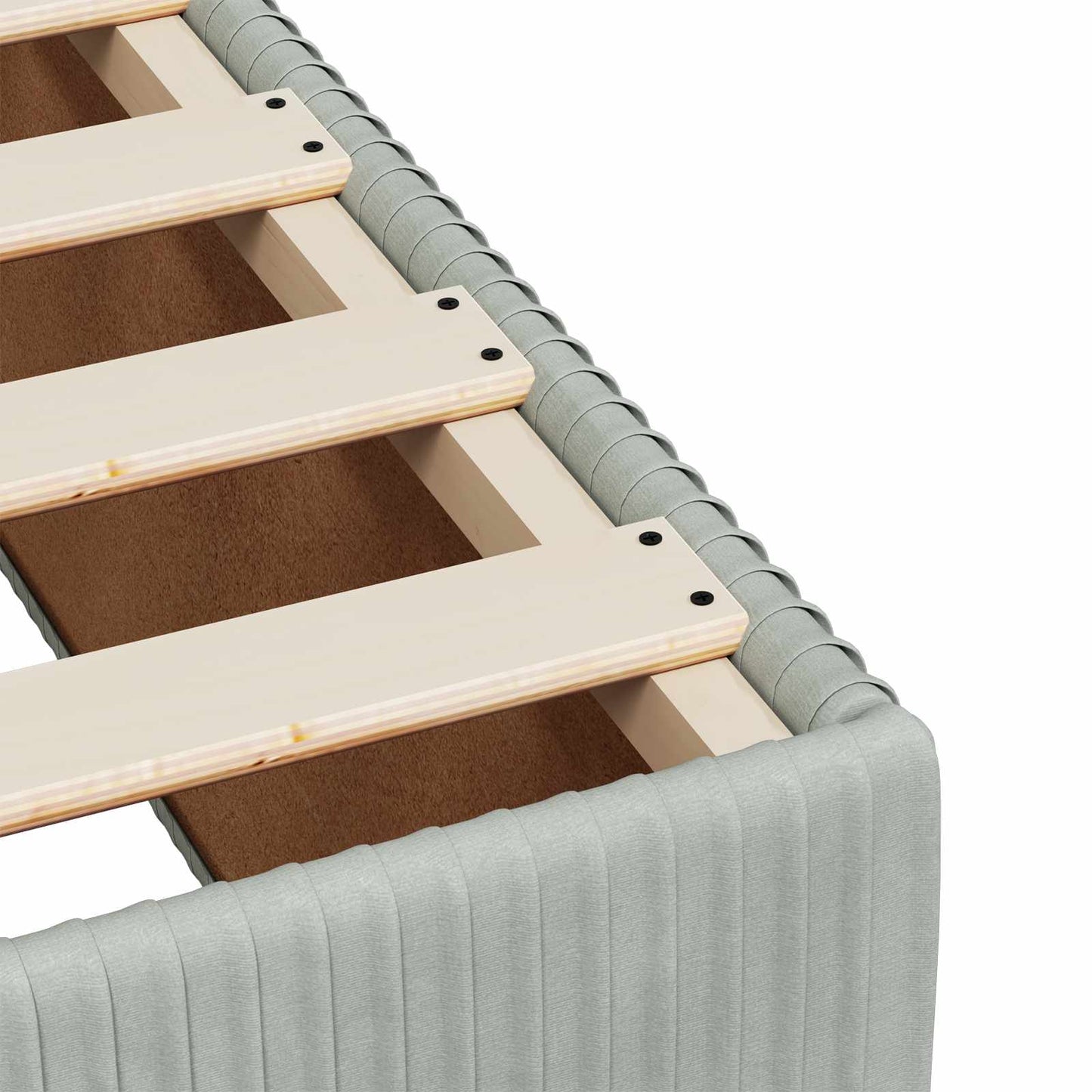 Letto box spring con materasso Grigio Chiaro 80 x 200 cm | homemem39