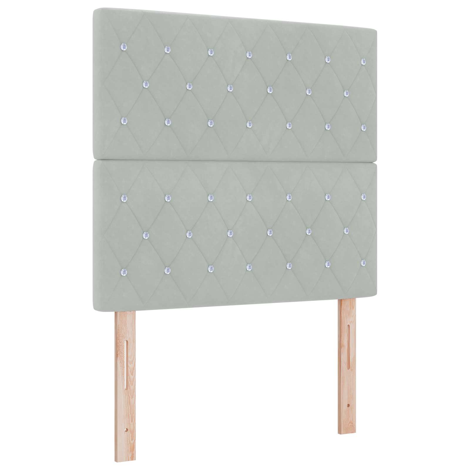 Letto box spring con materasso Grigio Chiaro 80 x 200 cm | homemem39